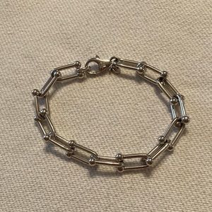 Lisa Robertson Hardware Link Bracelet, silvertone